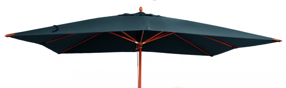 Wood parasol 300 x 400 - black gescova -