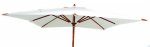 Wood parasol 300 x 300 - taupe gescova