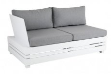 Ambon 2-seat sofa R white