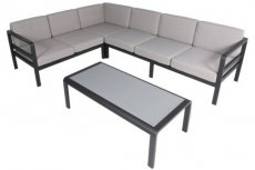 Ancona modular loungeset charcoil gescova