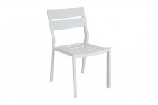 Delia alu chair White Brafab Delia alu chair white